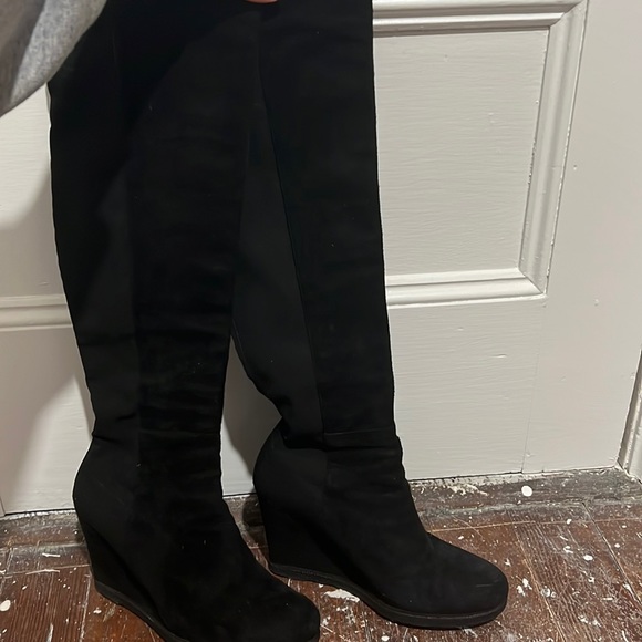 Stuart Weitzman suede over the knee boots size 8 - Picture 1 of 7